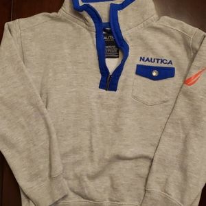 Boys NAUTICA grey and blue pullover